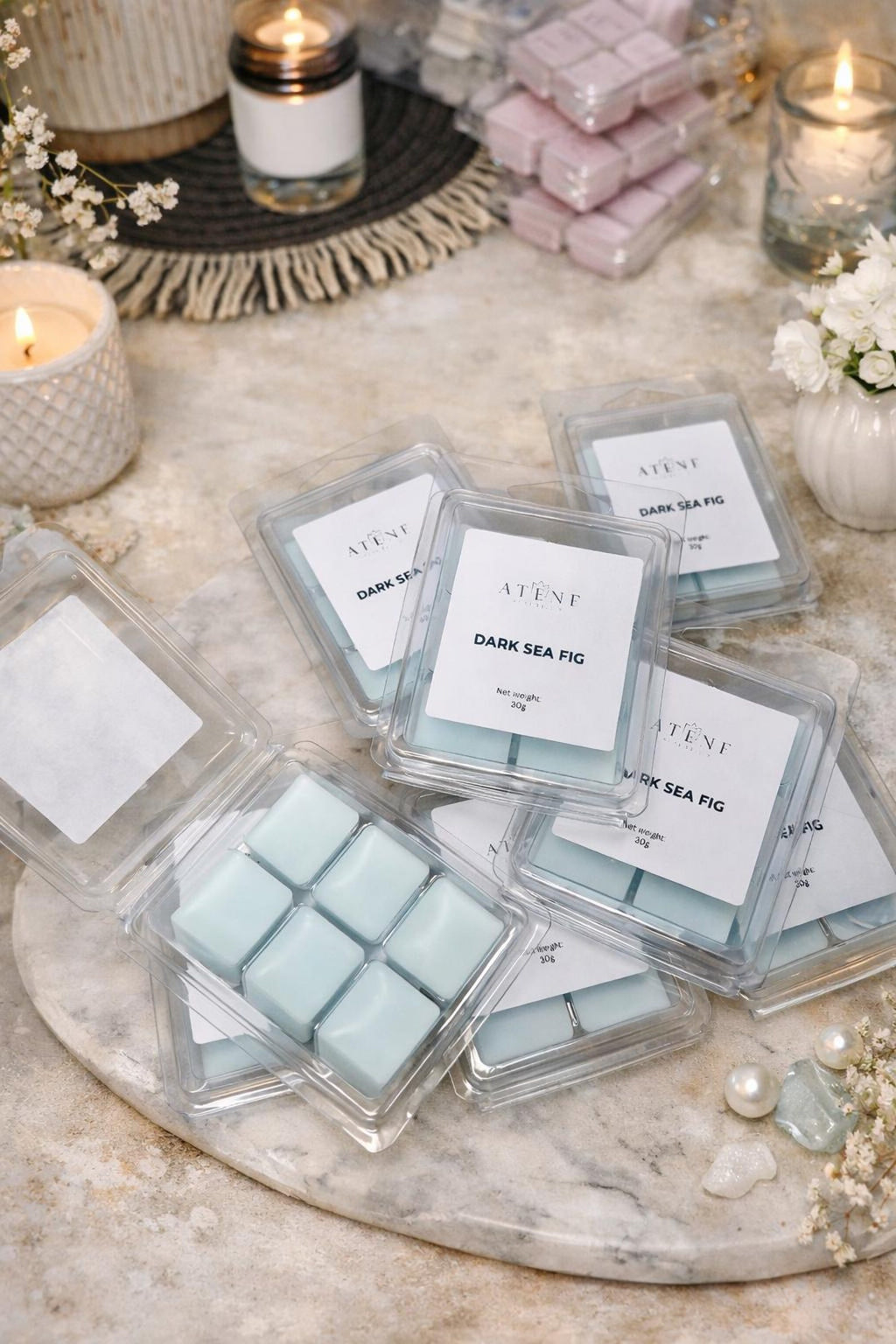 Dark Sea Fig Wax Melts by ATENE Home Studio