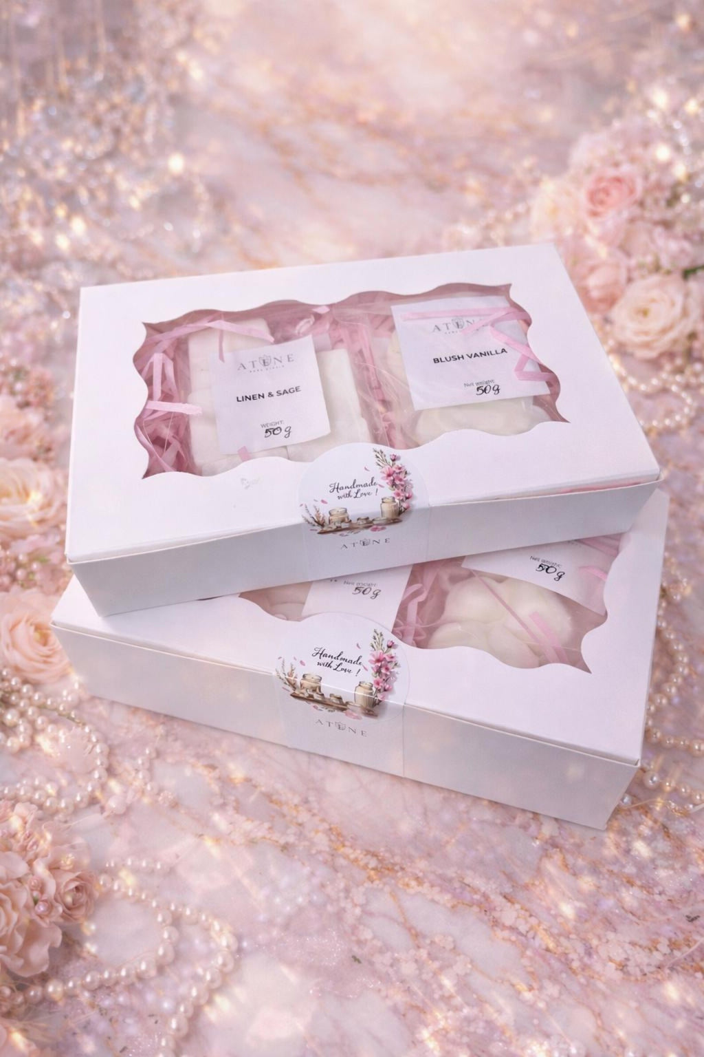 Linen Sage & Blush Vanilla Duo detail 2