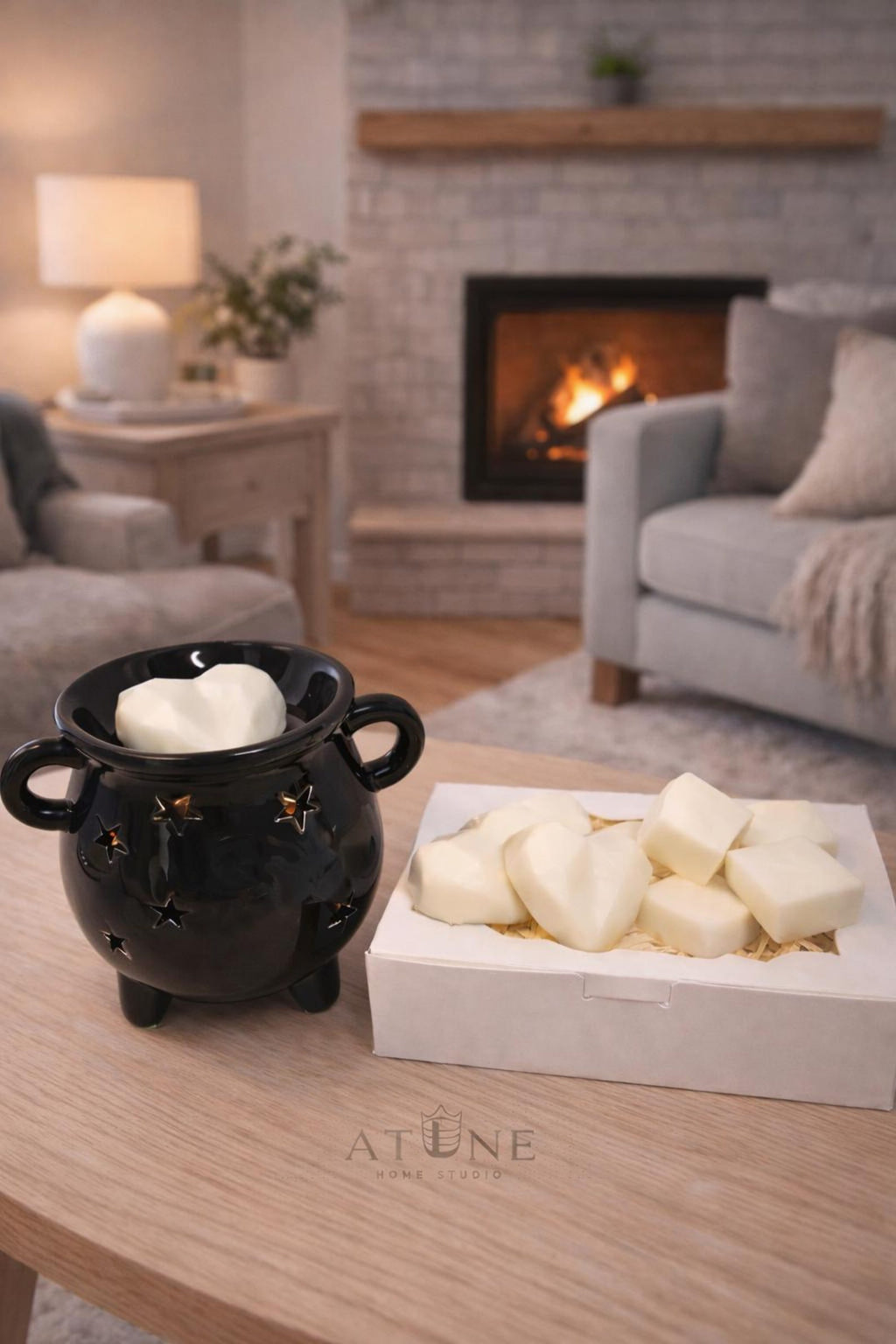 Dark Sea Fig & Lavender Burner Set detail 2