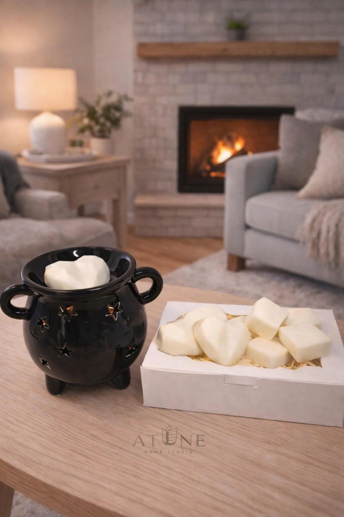 Dark Sea Fig & Lavender Burner Set detail 2