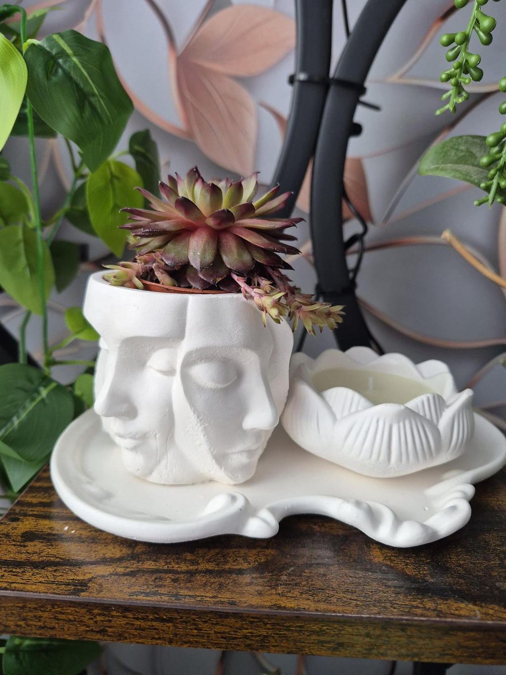Succulent & Flower Candle Set by ATENE Home Studio